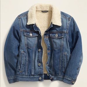 Medium Old Navy Sherpa Denim Jacket